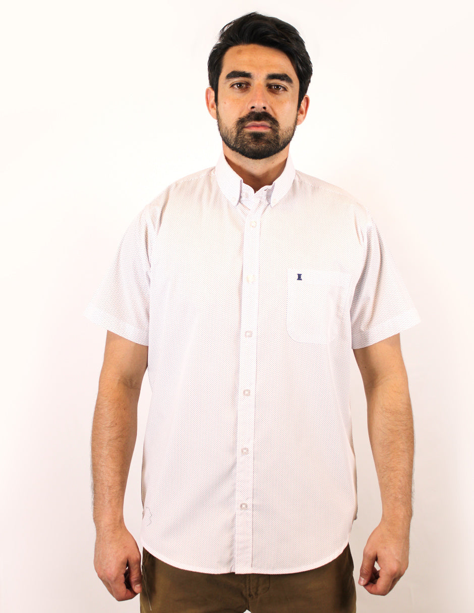 CAMISA MANGA CORTA BLANCO ESTAMPADO REF 1906149 - dioromx