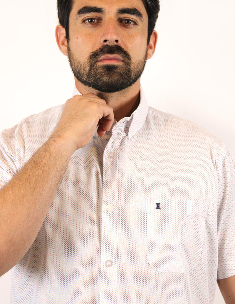 CAMISA MANGA CORTA BLANCO ESTAMPADO REF 1906149 - dioromx