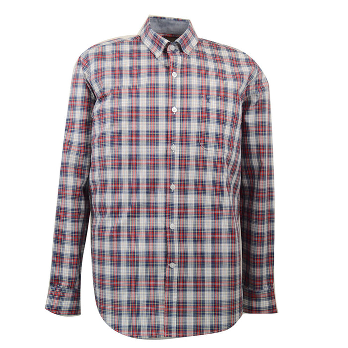 CAMISA MANGA LARGA CUADRO ROJO 100% ALGODON TALLA XS REF 2011227 X