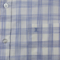 CAMISA MANGA CORTA CUADRO AZUL 100% ALGODÓN  REF 2104083