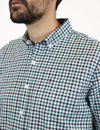 CAMISA MANGA VERDE CUADROS TALLA REGULAR REF 2305124